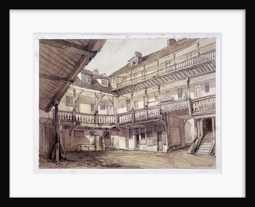 Courtyard of the Oxford Arms Inn, Warwick Lane, London by Anonymous