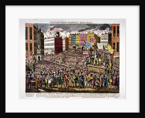 Political meeting at Smithfield, London by Anonymous