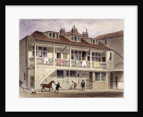 The Black Lion Inn, Whitefriars Street, London by Thomas Hosmer Shepherd