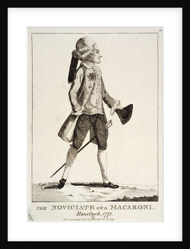 An eighteenth-century dandy in Ranelagh Gardens, London by Anonymous