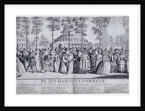 Jubilee Venetian masquerade ball in Ranelagh Gardens, Chelsea, London by Nathaniel Parr