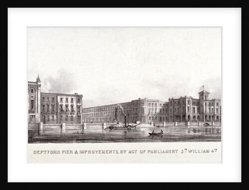 Deptford Pier and the River Thames, Greenwich, London by Anonymous