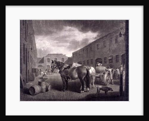 East end of Whitbread's Brewery, Chiswell Street, Islington, London by Richard Earlom