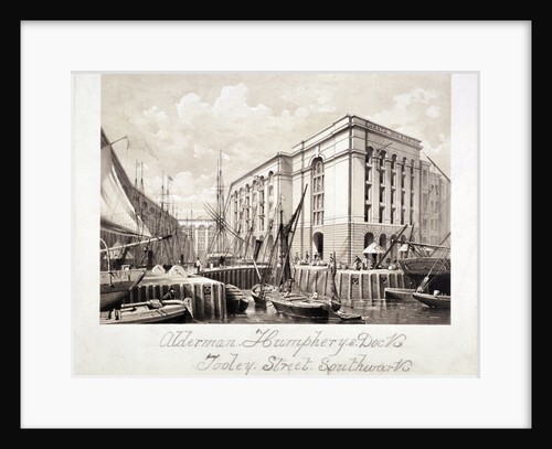 View of John Humphrey's Dock and Hay's Wharf, Tooley Street, Bermondsey, London by Anonymous