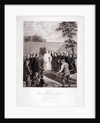 The burial of John Wesley's mother in Bunhill Fields, Finsbury, London by Stephen Gimber