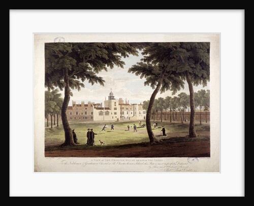 View of Charterhouse, Finsbury, London by Robert Havell