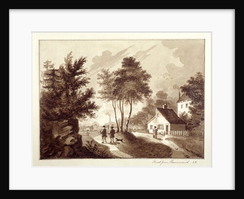 View of Brook Green, Hammersmith, London by EB