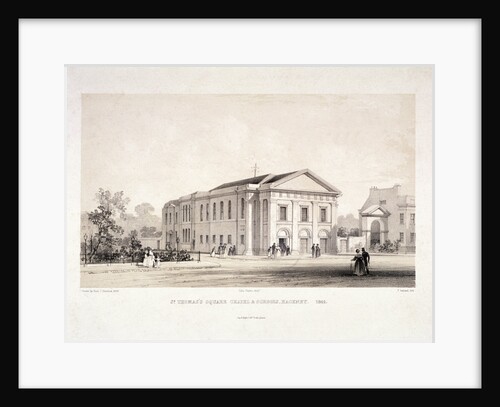 St Thomas Square chapel and schools, Hackney, London by F Ireland