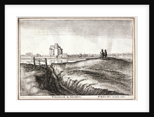 View of the area around New River Head, Finsbury, London by Wenceslaus Hollar
