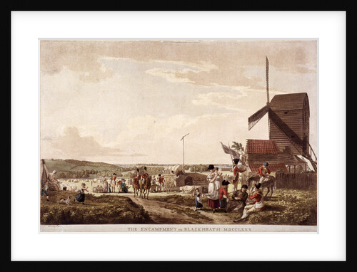 Encampment on Blackheath, Greenwich, London by Paul Sandby