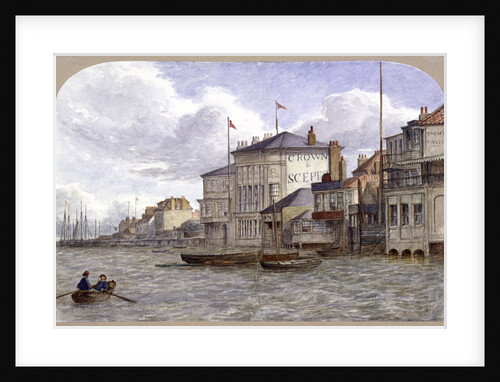 View of the Crown And Sceptre Inn, Greenwich, London by JT Wilson