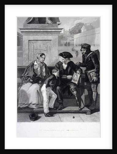 Greenwich Pensioner, Greenwich Hospital, London by T Holles