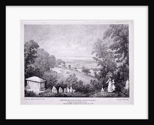 General view of Hampstead, London. 1822 by Thomas Mann Baynes