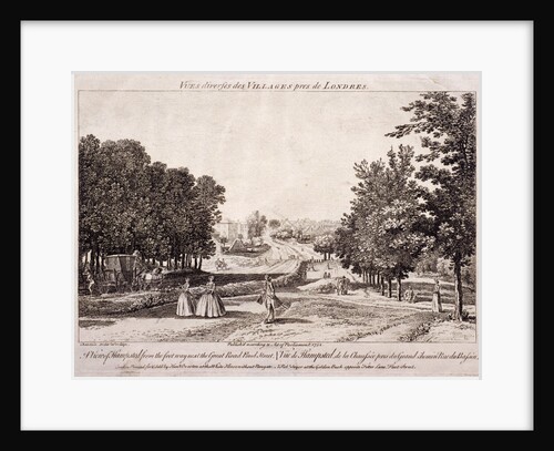General view of Hampstead, Hampstead, London by Augustus Wall Callcott
