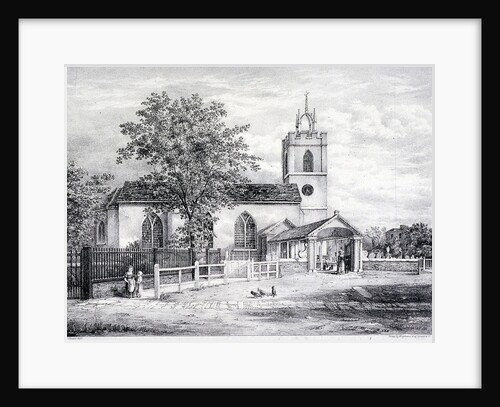 St Giles, Camberwell, London by Englemann