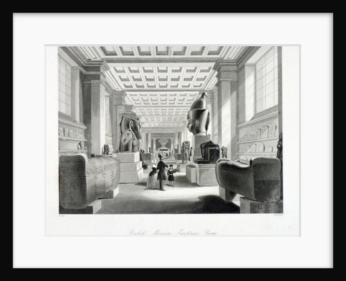 The Egyptian Room, British Museum, Holborn, London by William Radclyffe