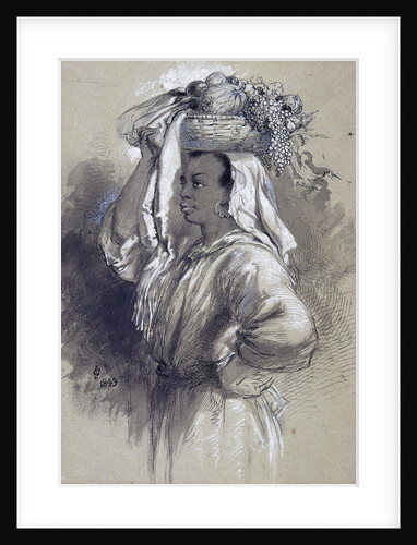 Girl with Fruit by Sir John Gilbert