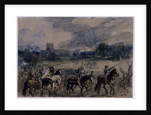 Study for Margaret of Anjou taken Prisoner after the Battle of Tewkesbury by Sir John Gilbert