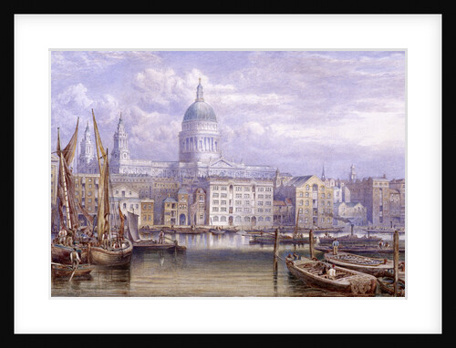 St Paul's from Bankside, London by William Richardson