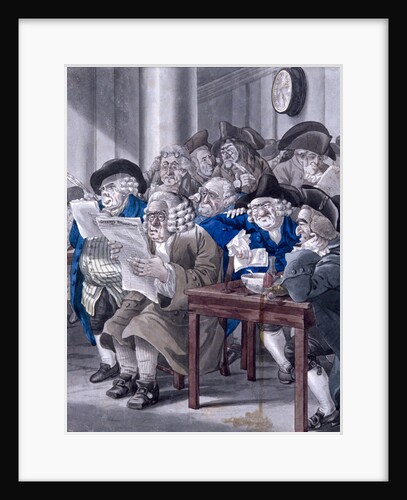 Stock-Jobbers Extraordinary, Stock Exchange, London by Robert Dighton