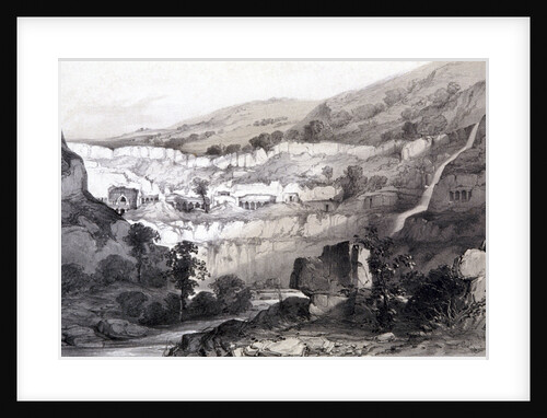 View of Caves, Ajunta, India by Thomas Colman Dibdin