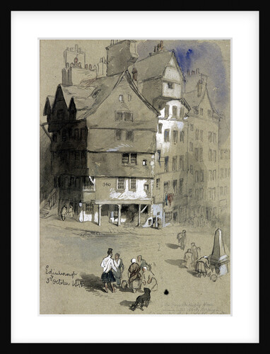 Sir George McKenzie's house, Edinburgh, Scotland by Sir John Gilbert