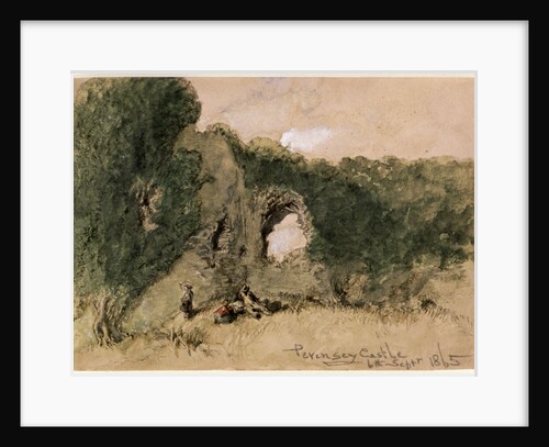 Pevensey Castle, East Sussex by Sir John Gilbert