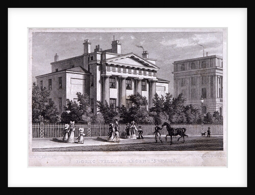 Villa at Regent's Park, Marylebone, London by W Watkins