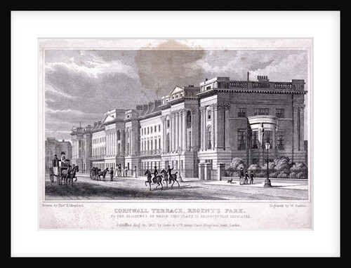 Cornwall Terrace, Regent's Park, Marylebone, London by William Deeble