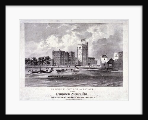Lambeth Church and Palace, London by F Alvey