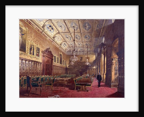 Interior of Ironmongers Hall, London by John Crowther