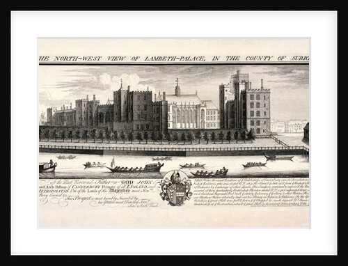 Lambeth Palace, London by Pierre-Charles Canot