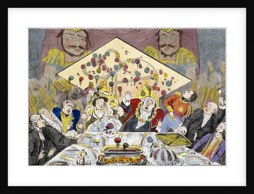 Civic anointing - or - the catastrophe of Lord Mayor's Day 1827, vide Guildhall by George Moutard Woodward