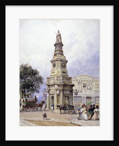 Monument to George IV, Battle Bridge (now King's Cross), London by George Sidney Shepherd