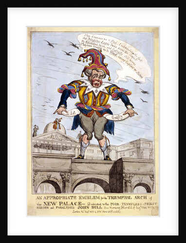 An appropriate emblem for the triumphal arch of the new (Buckingham) palace ..., London by SW Fores