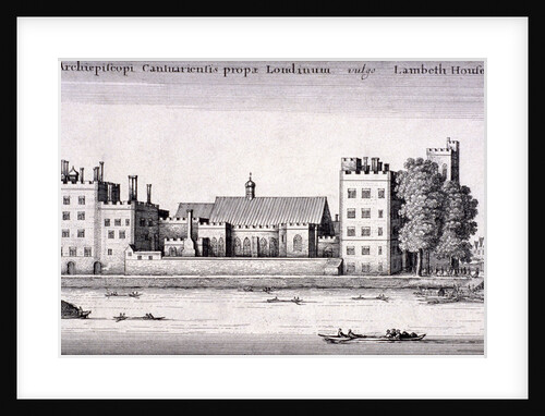 Lambeth Palace, London by Wenceslaus Hollar