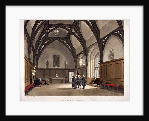 Lambeth Palace, London by Augustus Charles Pugin