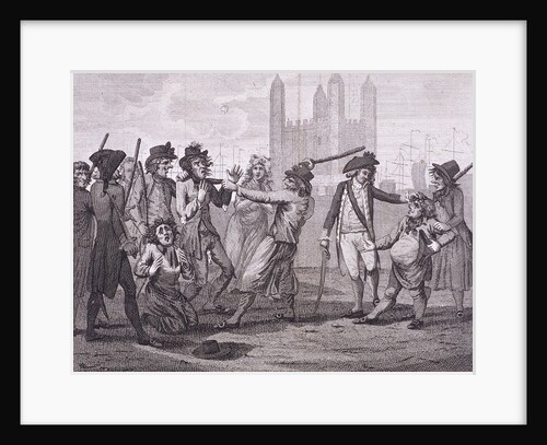 Manning the navy, Tower Hill, London by John Barlow