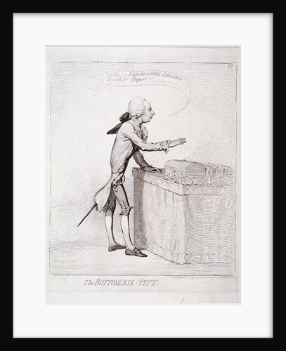 The bottomless-Pitt' , Pitt making a speech, London by Anonymous