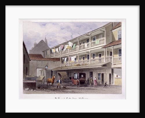 Bull and Gate Inn, Holborn, London by Thomas Hosmer Shepherd