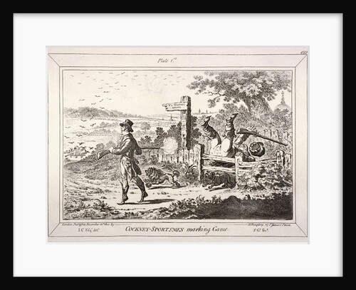 Cockney Sportsmen, London by James Gillray