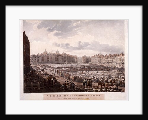 Smithfield Market, London by Thomas Rowlandson