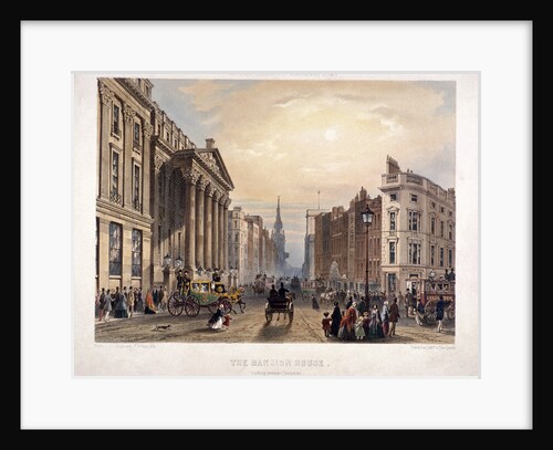Mansion House and Cheapside, London by Thomas Picken