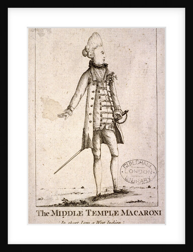 Middle Temple Macaroni by Anonymous