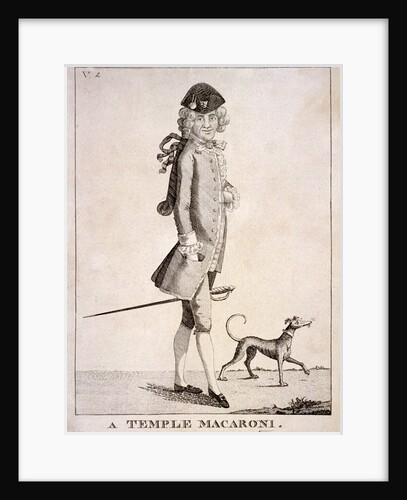 A Temple Macaroni by Anonymous