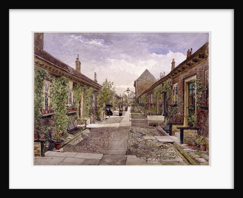 Skinners' Almshouses, Mile End Road, Stepney, London by John Crowther