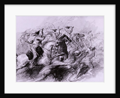 A Cavalry Charge by Sir John Gilbert