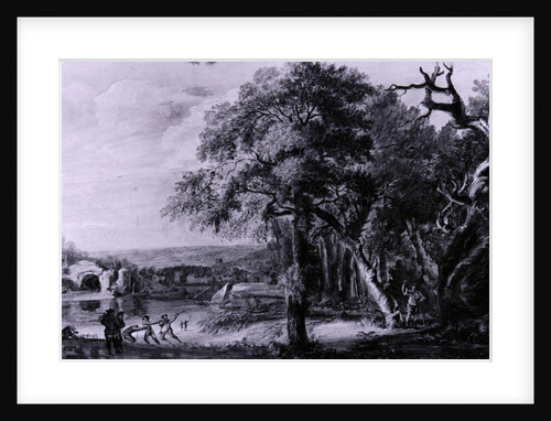 Woodcutters near a river, 1755(?) by Paul Sandby
