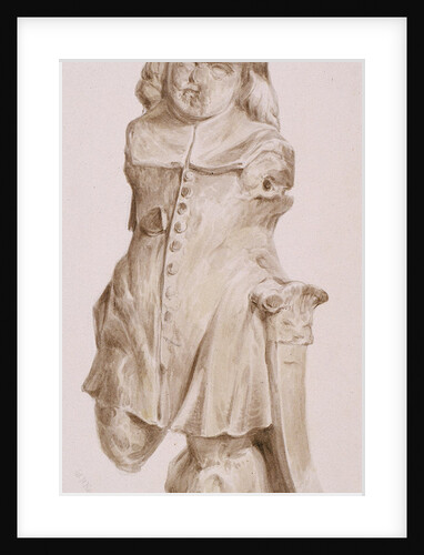 Carved figure in oak by William Henry Kearney