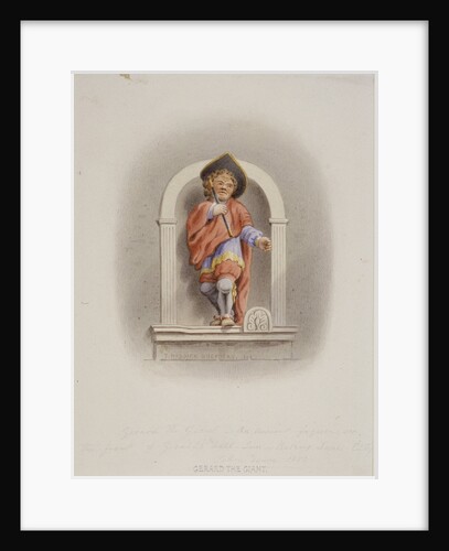Gerard the Giant, Gerard's Hall, Basing Lane, London by Thomas Hosmer Shepherd